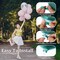 20 Pcs Balloon Sticks, Long Plastic Balloon Sticks With Bases, Balloon Holder Sticks Balloon Weights for Tying Balloon Arch Anniversary, Birthday, Parties, Wedding Decorations(Transparent)